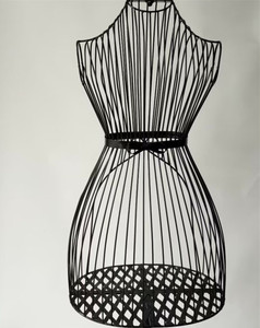 Mannequin en métal en gros, buste supérieur avec antenne, nouveau mannequin féminin en fil de fer pour l'affichage de robes de mariée et de jupes - Product Image 4