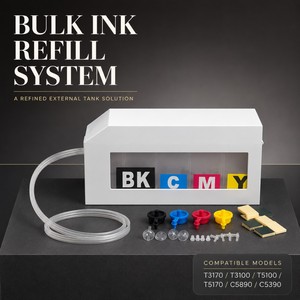 Inchiostro Pigmentato per Sublimazione in 4 Colori ad Alta Capacità per Epson HP <span class=keywords><strong>Canon</strong></span>, per T3170 T3100 T5100 T5170 C5890 C5390 - Product Image 1