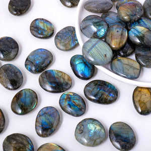 Cristales de GEMA de labradorita Natural de alta calidad, cristal saludable, luz azul, piedras preciosas sueltas de excelente valor para joyería artesanal - Product Image 4