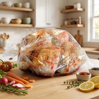 China op maat gemaakte hittebestendige plastic ovenzak, plastic ovenbakzak, plastic kalkoenzak