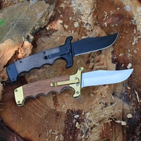 Couteau de chasse pliable WAIKIN, nouveau modèle, manche en bois, lame 3cr13, couteau de survie tactique pour le camping en plein air, avec clip de ceinture