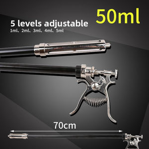 Langarm-Veterinärspritze Verstellbare Kontinuierliche Impf-Langstab-Injektion für Rinder Wiederverwendbar 30ML 50ML Verlängert - Product Image 2