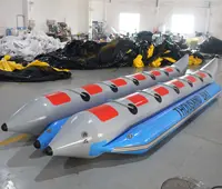 工場直接卸売12人フライフィッシュウォータースポーツゲームインフレータブルバナナボート