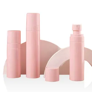 Hot sale stock ready to ship pet recycled 100ml pink toner bottle 60ml 80ml 100ml pink plastic cosmetic set bottles