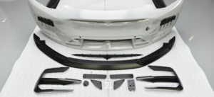 Conjunto completo de fibra de carbono, Kits de carrocería, difusor de labio delantero, faldas laterales, alerón para Tesla <span class=keywords><strong>Model</strong></span> Y 2019 + - Product Image 6