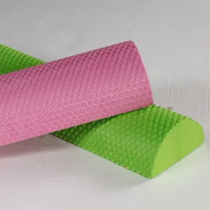 New Back Muscle Roller Stick Pilates Medium-Density Yoga Half Round EVA Foam Roller