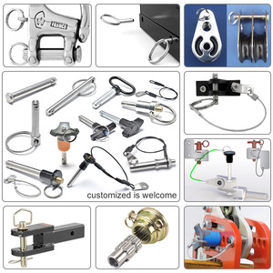 Tùy chỉnh thép không gỉ đơn-jewel nhanh chóng phát hành móc với Pull-Ring khóa cắm và an toàn nhanh chóng phát hành cắm - Product Image 5