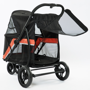 लक्जरी ढहने वाले कुत्ते पालतू जानवर 4 पहियों मध्यम और बड़े कुत्तों के लिए - Product Image 6