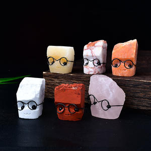 Vente en gros de <span class=keywords><strong>pierre</strong></span> décorative de hérisson en cristal naturel sculpture sur petites lunettes style gravure type artisanat - Product Image 5