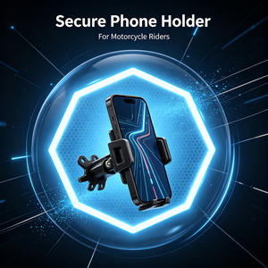 Support de téléphone pour moto, antichoc, universel, en alliage d'aluminium, pour guidon de vélo ou de scooter, rénovation/amélioration - Product Image 6