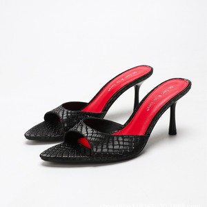 Sandales d'été de luxe pour femmes à talons aiguilles, motif poisson, collection « Designer on Feet & in love », à bout ouvert, talon de 6-8 cm - Product Image 2