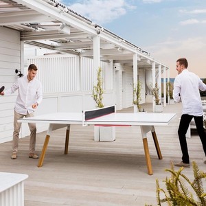 Table de tennis de table en bois en gros, taille standard professionnelle, table de <span class=keywords><strong>ping</strong></span>-<span class=keywords><strong>pong</strong></span> d'intérieur, équipement sportif de loisirs à domicile - Product Image 5