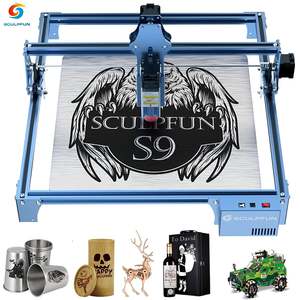 Grabador Láser <span class=keywords><strong>SCULPFUN</strong></span> <span class=keywords><strong>S9</strong></span> de 5.5W con Punto Comprimido Ultrafino de 0.06mm, Cortadora y Grabadora Láser de Escritorio para Madera - Product Image 1