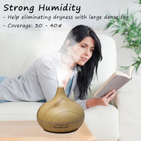 Diffuseur d'arôme électrique, Grain De bois, brume, purificateur d'air, lampe, humidificateur, 300 ml