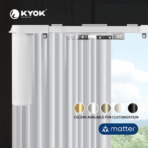 KYOK Rail de rideau intelligent à assemblage rapide en 5 minutes - Nouveau moteur de rideau intelligent compatible Matter pour toutes les scènes - Product Image 1