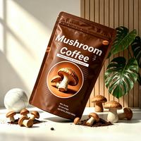 Mélange de café aux champignons personnalisable en direct d'usine : Chaga, Crinière de lion, Collagène de bétail nourri à l'herbe, L-Théanine, Non-OGM