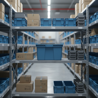 Caisse en plastique HDPE empilable, recyclable, écologique, légère, solide, résistante à la chaleur, pour la chaîne du froid, de la marque JINDU Zhejiang