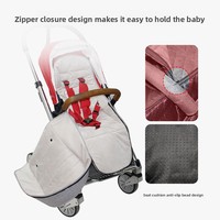 Sac de couchage pour poussette bébé, coussin de siège épais et chaud, couvre-pieds coupe-vent pour utilisation en extérieur en hiver