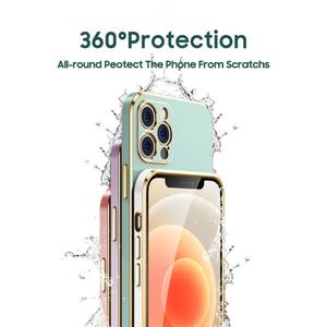 <span class=keywords><strong>Coque</strong></span> de téléphone en silicone plaquée carrée de luxe pour Xiaomi <span class=keywords><strong>POCO</strong></span> F4 <span class=keywords><strong>F3</strong></span> GT, Protection ultra fine à 360 degrés, couverture arrière souple - Product Image 6