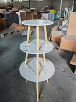 Table basse ronde à trois pieds, petite table de chevet, mini table pour balcon, baie vitrée, petite table basse ronde