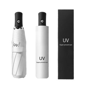 Custom Logo Portable Ring Handle Vinyl <b>Sunscreen</b> Foldable Wholesale Sunny Rainy Sun Capsule Folding Small Mini Pocket Umbrella - Product Image 1