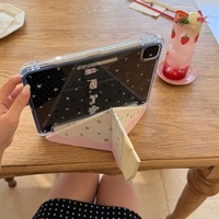 Casing iPad Motif Kartun Hewan Baru dengan Kancing Pengunci untuk iPad Mini6 8.3 inci Pro 2025 12.9 Inci Air5 10.9 10th Pelindung