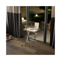Ménorah de Hanouka en Lucite, Candelabre en Acrylique, Cadeau Judaïque, Décoration de Table pour Fêtes Juives, Porte-Bougie Rituel avec Doublures Métalliques