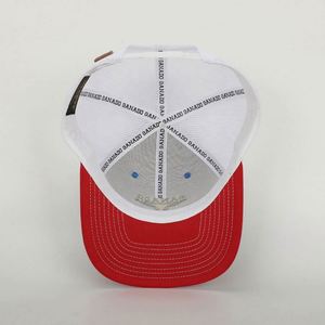 หมวกกีฬา 6 แผง แบบขายส่ง BSCI คุณภาพสูง ปักโลโก้ ผ้าฝ้ายสีน้ำเงิน แต่งหนัง คลาสสิก สำหรับทุกเพศ ทุกวัย - Product Image 6