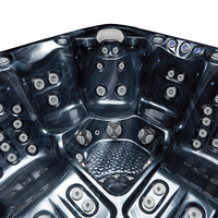 Virlux Spa de jardin autoportant 5 places en acrylique, 55 jets, avec chauffage, massage par air et hydromassage