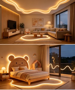 110V/220V High Voltage Dimmable Silicone LED Strip Flicker-Free Ultra-Bright Flexible Neon <b>Rope</b> <b>Light</b> - Product Image 5