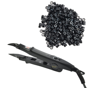 Machine à extensions de cheveux à fusion de kératine, fer à lisser chauffant, pinces de connexion, micro-perles, micro-anneaux, outils d'<span class=keywords><strong>extension</strong></span> de cheveux, vente chaude - Product Image 1