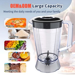 350W-1000W <span class=keywords><strong>Licuadora</strong></span> <span class=keywords><strong>de</strong></span> plástico irrompible Jar Mezclador <span class=keywords><strong>de</strong></span> alimentos Repuestos <span class=keywords><strong>de</strong></span> repuesto para ajuste <span class=keywords><strong>universal</strong></span> La mayoría <span class=keywords><strong>de</strong></span> las licuadoras - Product Image 3