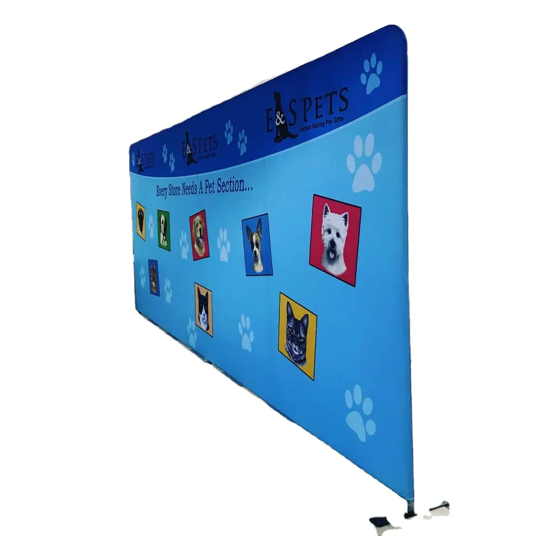 Folding Durable Aluminum Frame Custom Exhibition Trade Show Event Pop Up Banner Display Stand