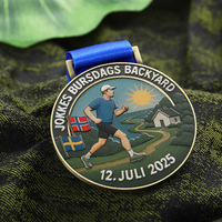 Médailles sportives personnalisées en gros, impression couleur, médailles de marathon personnalisées, médailles en métal avec logo de dessin animé, lettres personnalisables