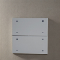 Interruptor de pared inteligente para Tuya Zigbee, nuevo diseño personalizado, 220-240V, Material de aluminio para PC, 10A, corriente máxima, escena estándar del Reino Unido Con