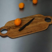 Assiette de service jetable classique en bois massif pour cadeaux d'affaires, décoration intérieure, salade, pizza