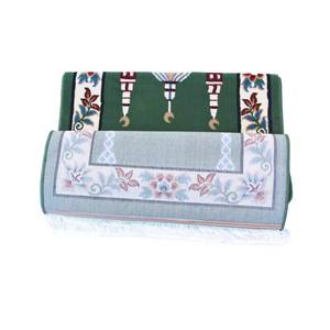 Alfombra de Oración de Polipropileno Tejida a Máquina, Duradera y Antideslizante, con Diseño Novedoso, 65x130cm, Estilo Musulmán - Product Image 1