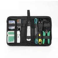 Kit d'Outils Réparation Matériel Réseau avec Pince à Sertir RJ45, Testeur de Câble LAN, Coupe-Fil, Dénudeur, Tournevis – Kit Outils 2170