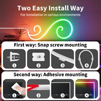 Neonawall Vente en gros Bande lumineuse LED néon intelligente RGB USB 5V de 3 m (9,84 pi) étanche et flexible pour la décoration de téléviseurs, chambres et cuisines