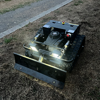 Robot tondeuse à gazon intelligent homologué CE EPA, mini-tracteur télécommandé à essence, mini-robot à essence, chasse-neige, tondeuse à gazon