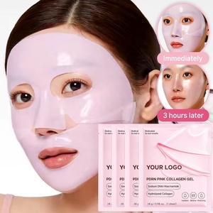 Private Label Lachs-DNA PDRN Rosa Kollagen-Gelee-Gel-Maske mit Hyaluronsäure und Peptiden Tuchmaske für die Gesichtspflege - Product Image 4