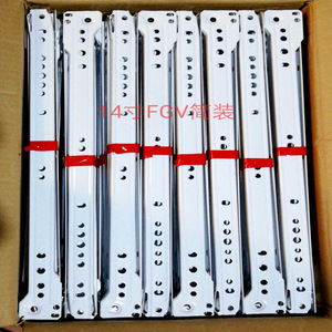 Rieles para Cajones de 14 Pulgadas, Acero Laminado en Frío, Soporte Inferior, Rodillos de Nailon Silenciosos, para Muebles - Product Image 1