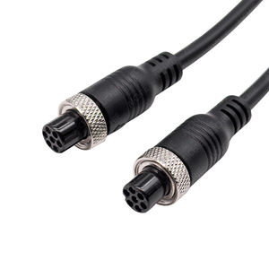 สายเชื่อมต่อกันน้ำแบบตรง 7 คอร์ M12 สำหรับตู้ PLC อุตสาหกรรม  หุ้ม PVC  IP65 ติดตั้งแบบคงที่ - Product Image 3