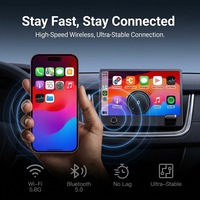 Adaptateur sans fil pour voiture, connexion smartphone, récepteur multimédia, dispositif compact pour véhicule