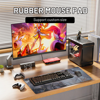Tapis de souris de jeu électronique personnalisé en caoutchouc pour PC Gamer avec repose-poignet, taille XXL, anti-rayures, pour le bureau et la maison