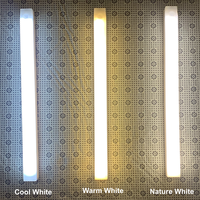 Lampe murale intérieure portable en plastique écologique durable avec détecteur de mouvement PIR, rechargeable, Ra80, LED blanc chaud