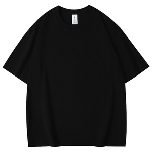 Wholesale Custom Logo Blank <b>Tshirts</b> Drop Shoulder <b>Men</b> Cotton Tee Plain Oversized Boxy Unisex Streetwear t Shirts - Product Image 3
