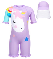 Maillot de bain thermique à manches courtes pour filles, nouveau Design, pantalon court, Rashguard, vêtements de surf, 2021