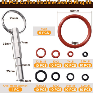 Kit d'outils de réparation pour machine à café Jura, avec joints toriques en silicone et extracteur en acier inoxydable pour machines Jura - Product Image 4