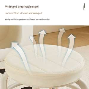 Petit tabouret à roulettes, tabouret bas avec roulettes universelles, tabouret d'apprentissage, tabouret de beauté, de couture, de patinage à roulettes, petit tabouret de maison - Product Image 6